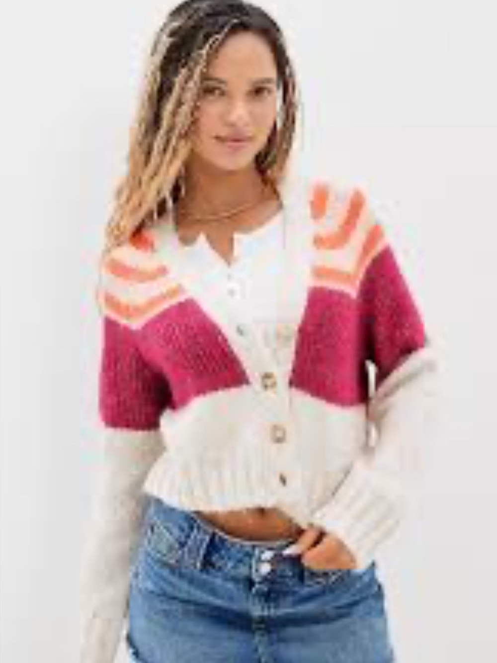AMERICAN EAGLE Striped Cardigan size women’s small